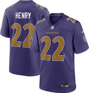 Nike Men's Nike Derrick Henry Purple Baltimore Ravens Alternate Game Jersey