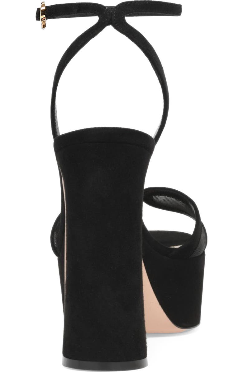 Gianvito Rossi Suede Platform, Alternate, color, Black Suede