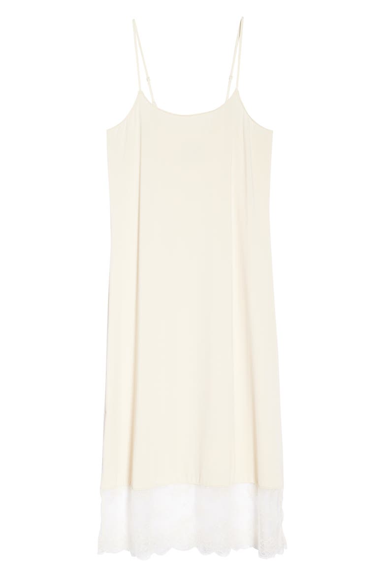 Infinity Lace Trim Slip, Alternate, color, ECRU