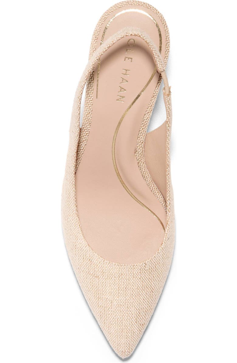 Cole Haan Vandam Slingback Pump, Alternate, color, Natural Canvas