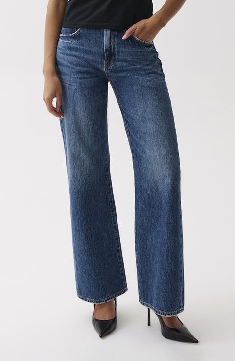 Larsen High Waist Wide Leg Jeans