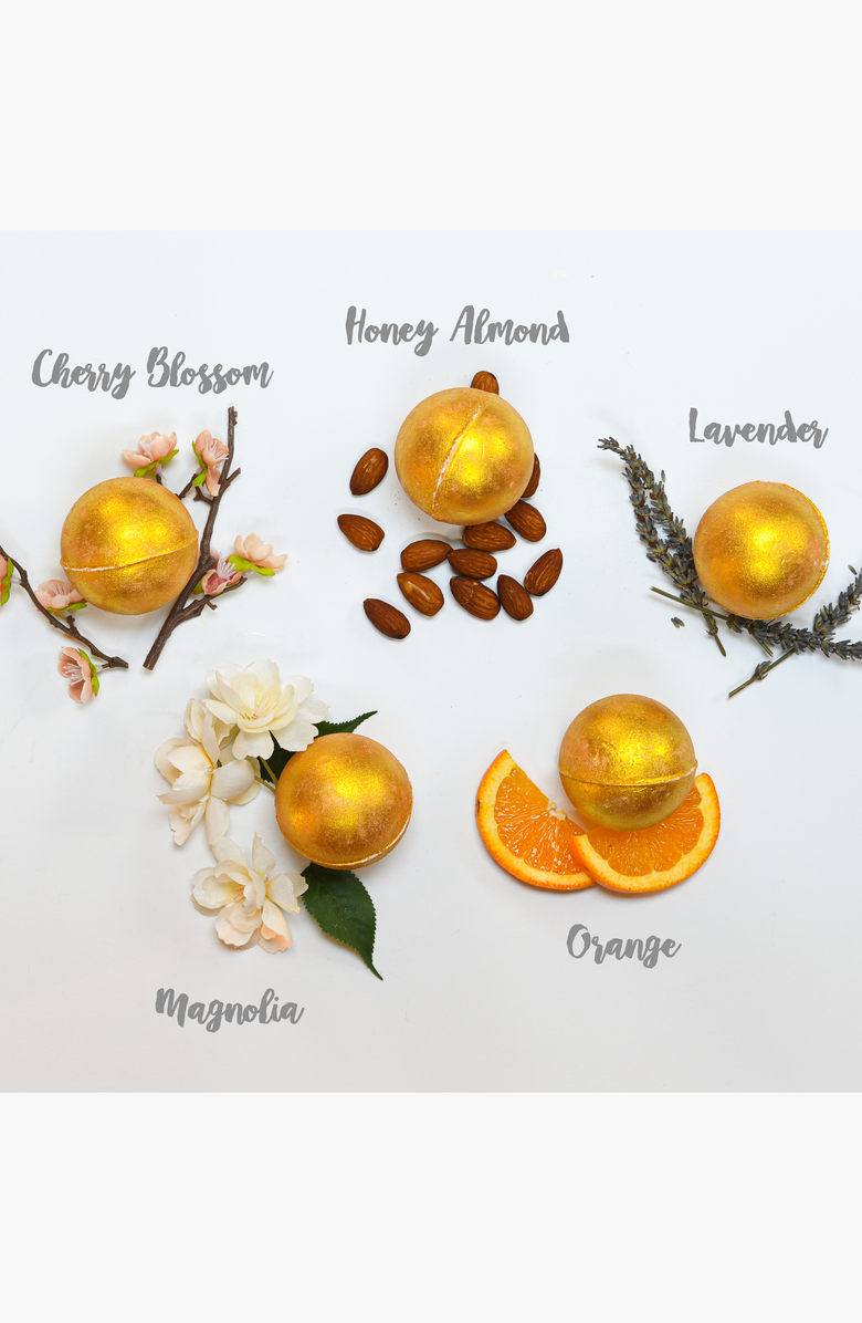 Lovery 24K Gold Bath Bombs Gift Box, Alternate, color, Gold