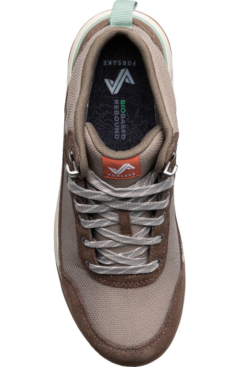 Forsake Fifteen Mid Waterproof Hiking Shoe, Alternate, color, Raisin