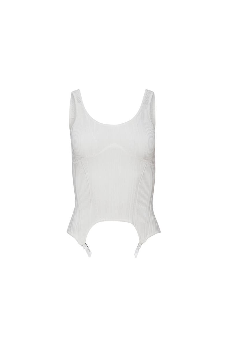 Rib Garter Top, Main, color, Ivory
