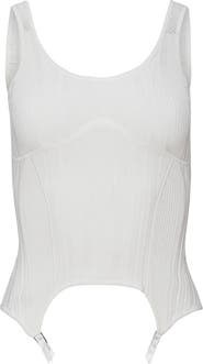 Fleur Du Mal Rib Garter Top