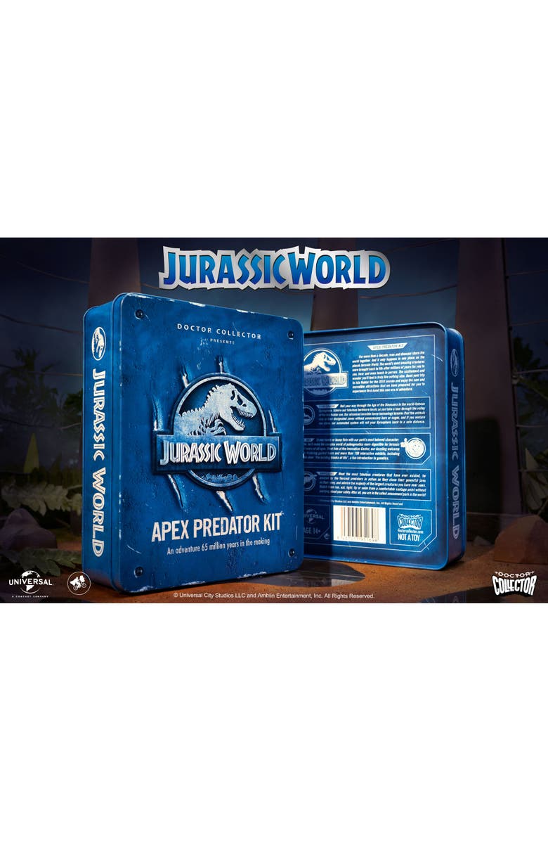 Doctor Collector Jurassic World Apex Predator Kit Collectible Tin Kit, Alternate, color, Multicolored