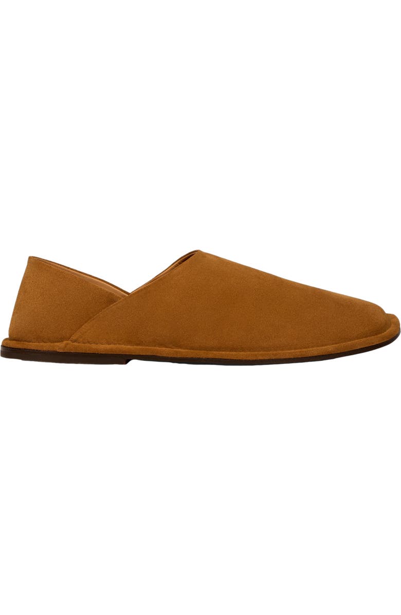 SANDRO Split leather slippers, Main, color, Cognac