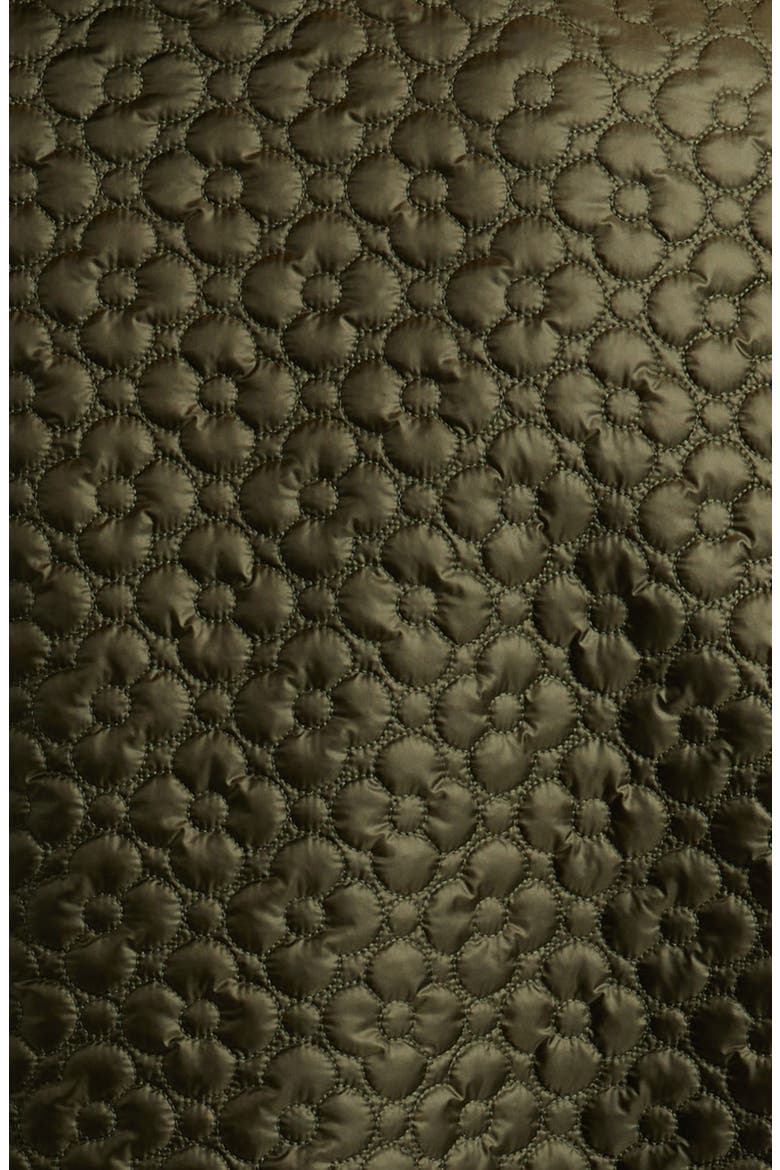 Flower Quilted Short Sleeve Jacket, Alternate, color, DEEP DEPTHS