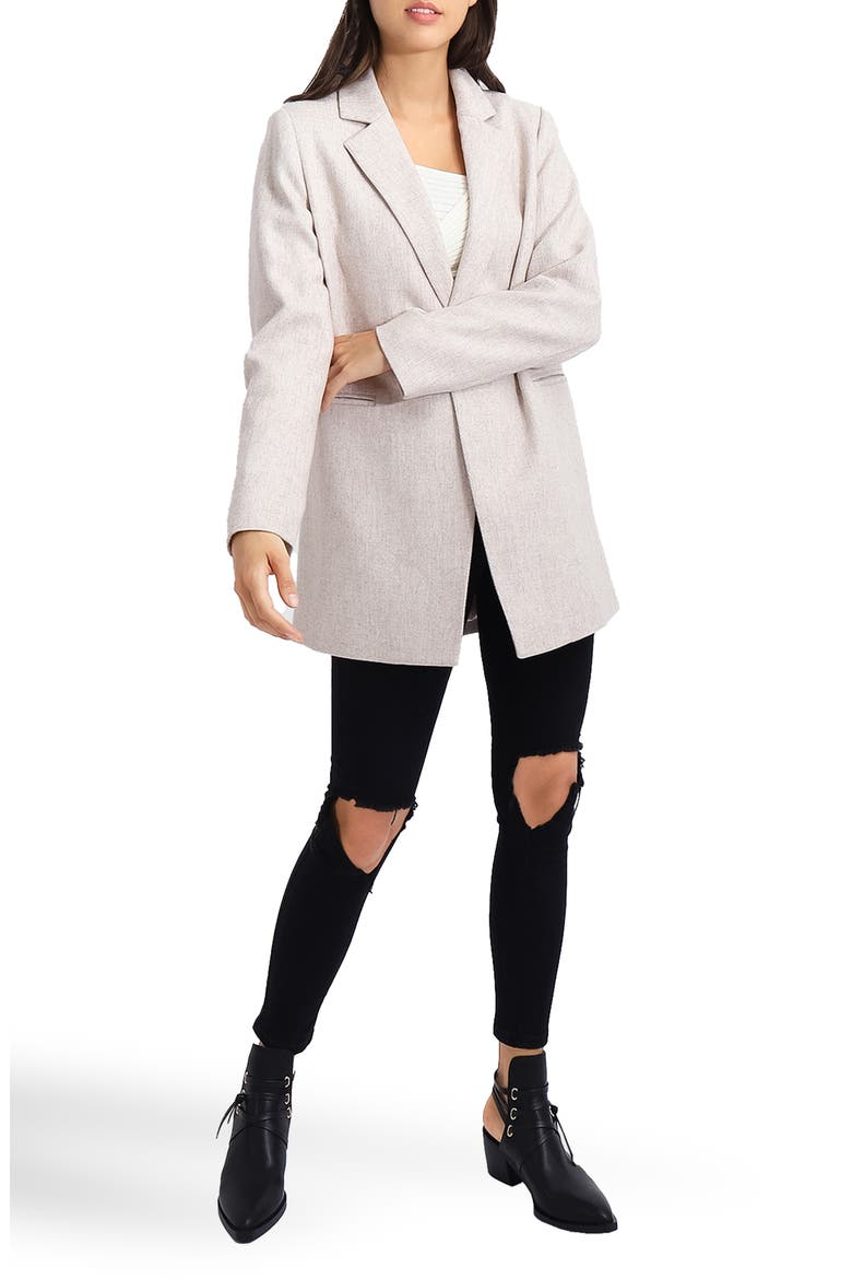 Kensington Oversize Wool Blend Coat, Alternate, color, NATURAL