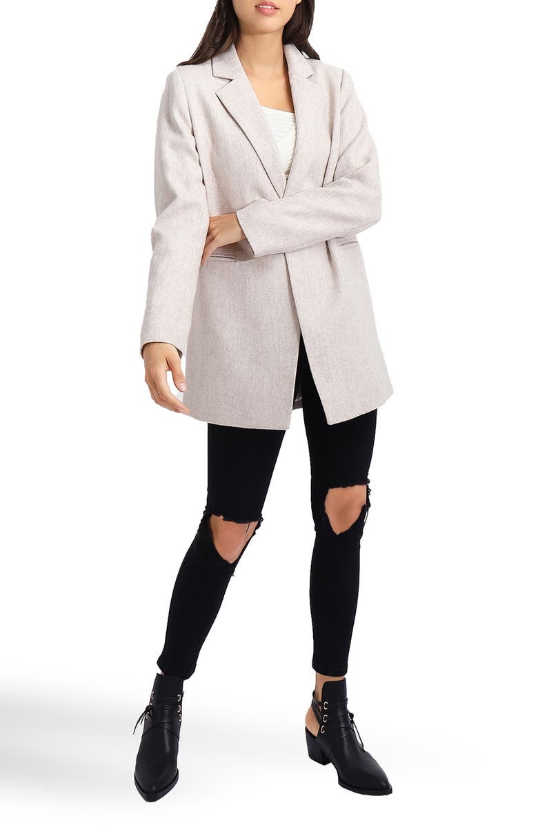 Belle & Bloom Kensington Oversize Wool Blend Coat, Alternate, color, Natural