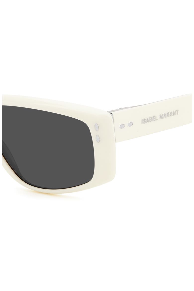 52mm Flat Top Sunglasses, Alternate, color, IVORY