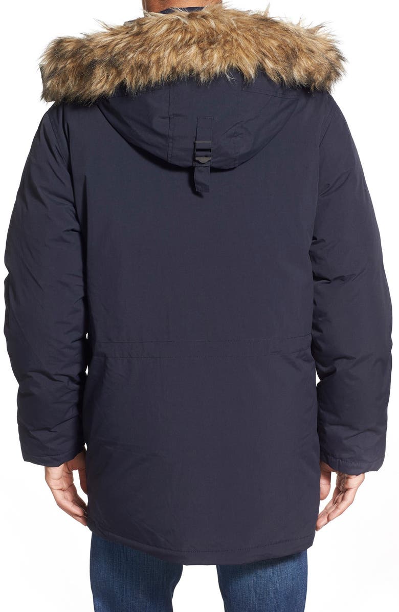 Schott NYC 'Iceberg' Water Resistant Down Parka with Faux Fur Trim, Alternate, color, 