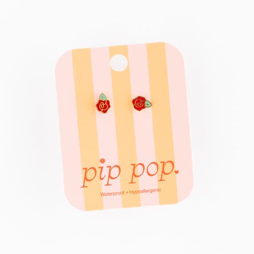 Pip Pop Rose Stud Earrings