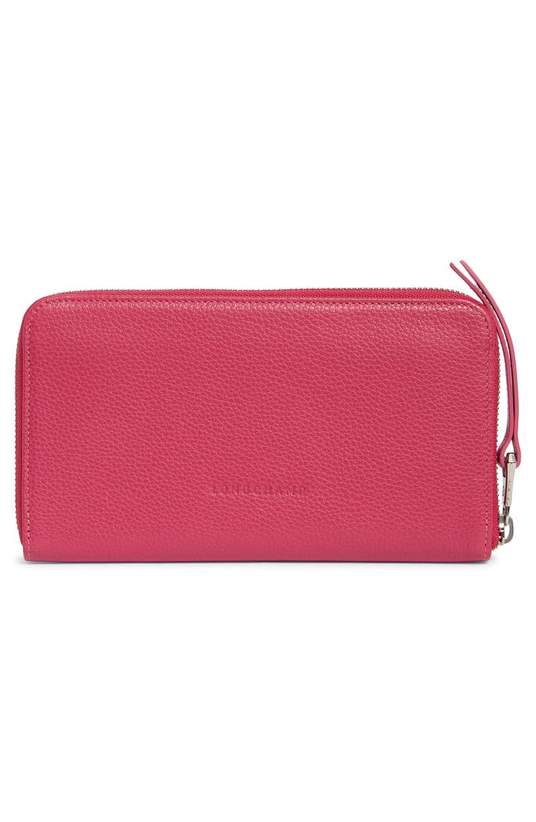 Longchamp Zip Around Wallet, Alternate, color, Pink