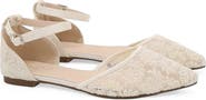 Kailee P Twila Crochet Lace Pointed Toe Flats