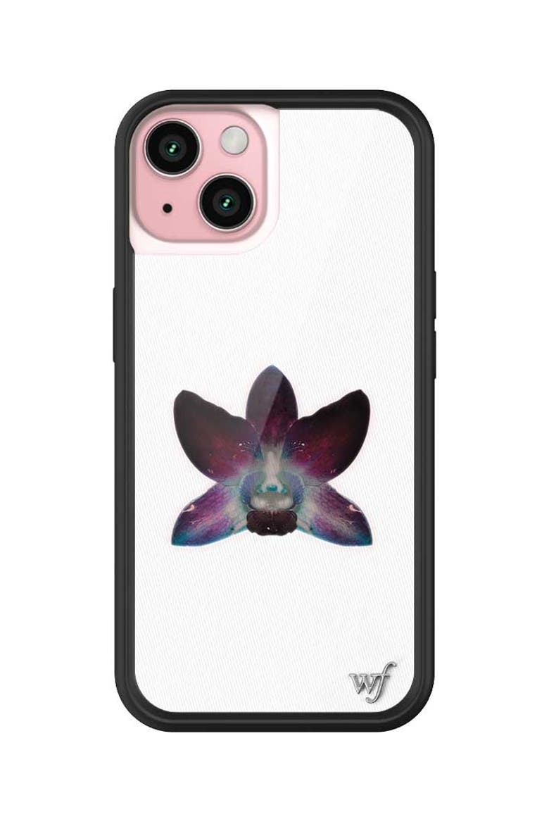 Orchid | White iPhone Case, Alternate, color, White