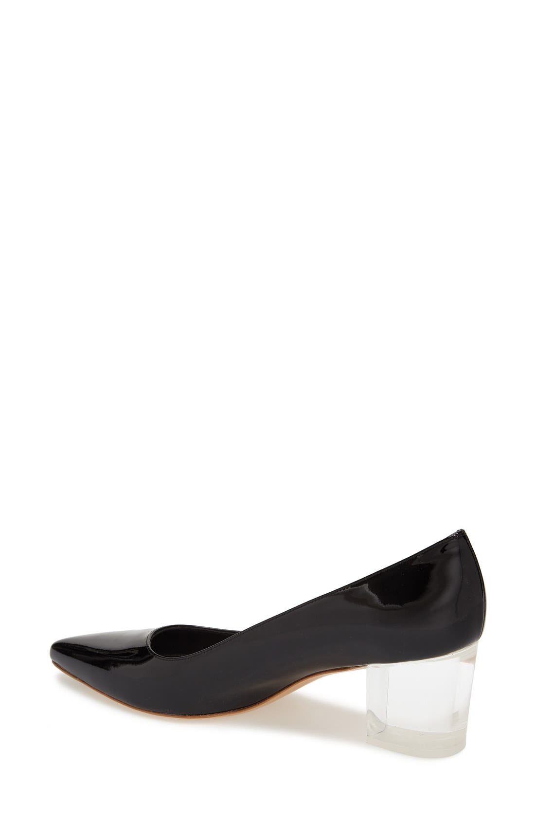 'First Class' Pump, Alternate, color, BLACK PATENT