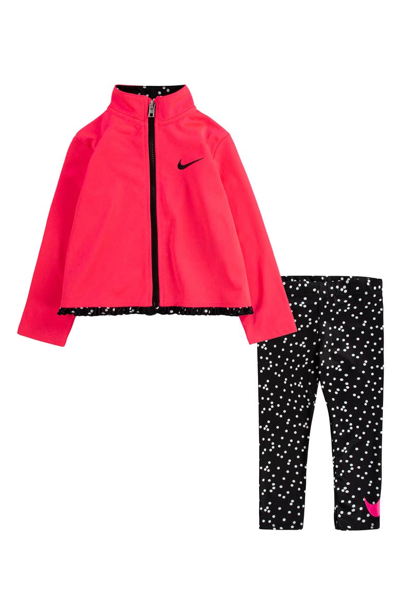 Nike Kids' Dot 2.0 Zip Jacket & Leggings Set, Main, color, 