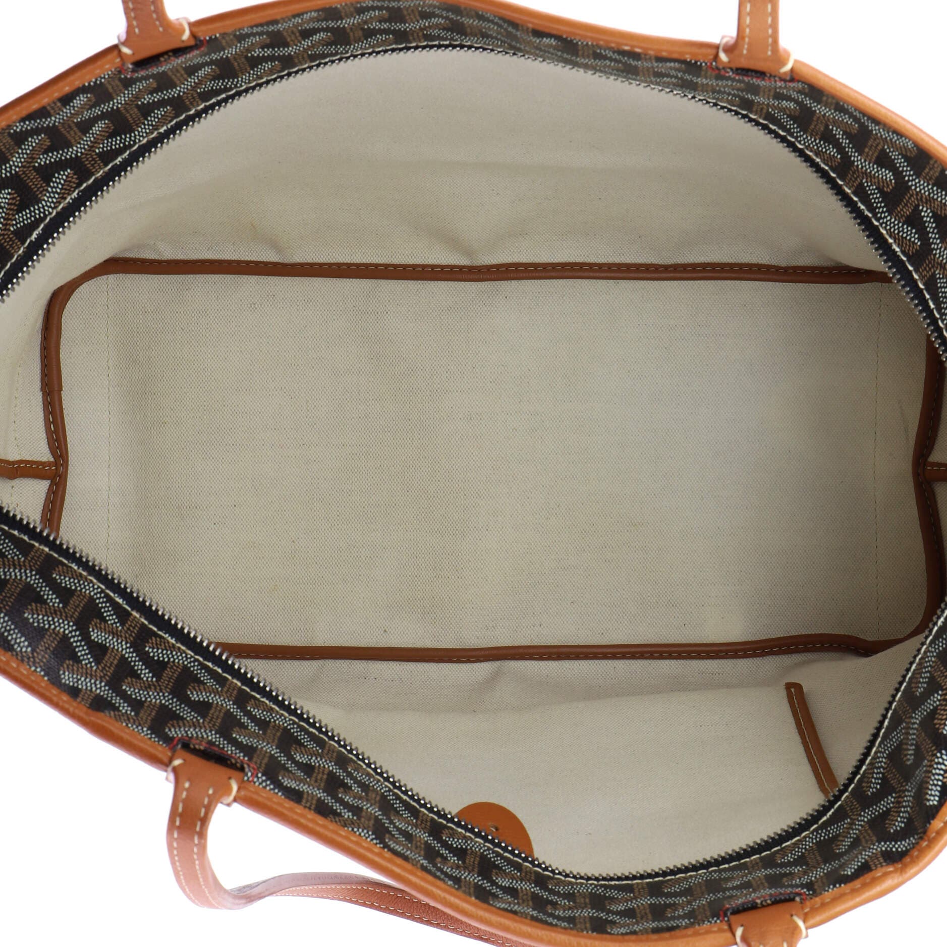 Pre-Owned Goyard Artois Tote Coated Canvas MM, Alternate, color, Brown