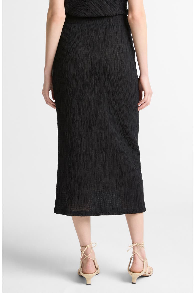 Shadow Grid Midi Skirt, Alternate, color, BLACK