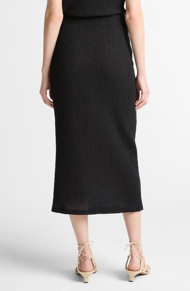 Vince Shadow Grid Midi Skirt, Alternate, color, Black