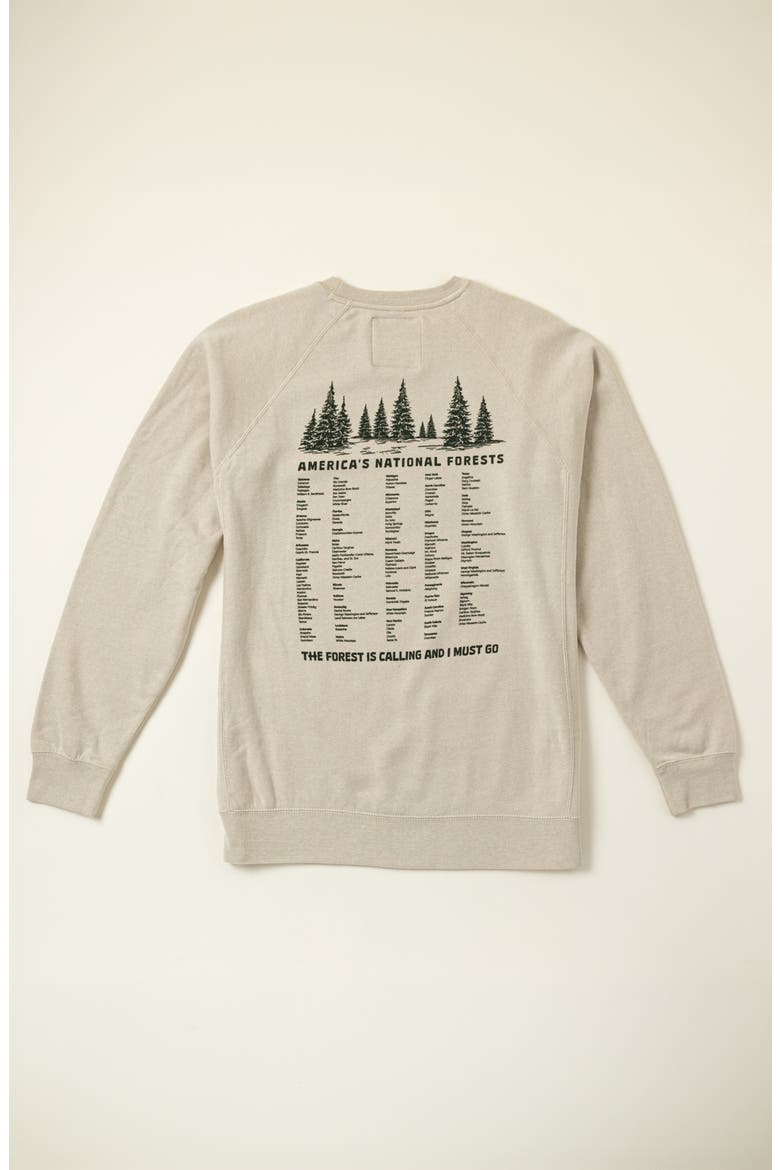 American National Forests Bucket List Sweatshirt by Wild Tribute, Alternate, color, Multi