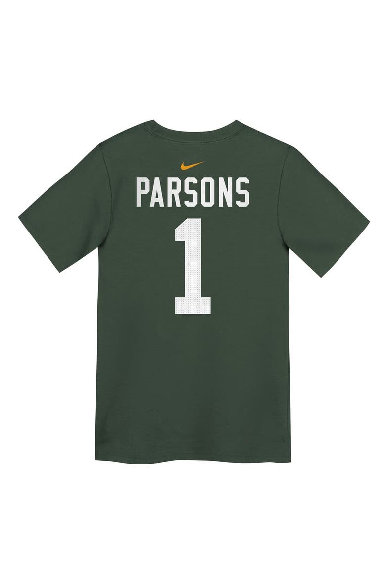 Preschool Nike Micah Parsons Green Green Bay Packers Name & Number T-Shirt, Alternate, color, Green