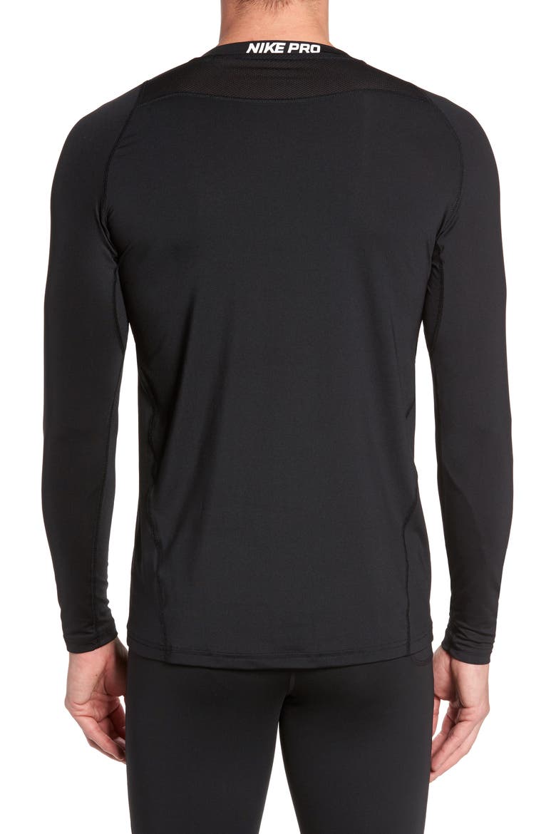 Pro Fitted Performance T-Shirt, Alternate, color, BLACK/ WHITE/ WHITE
