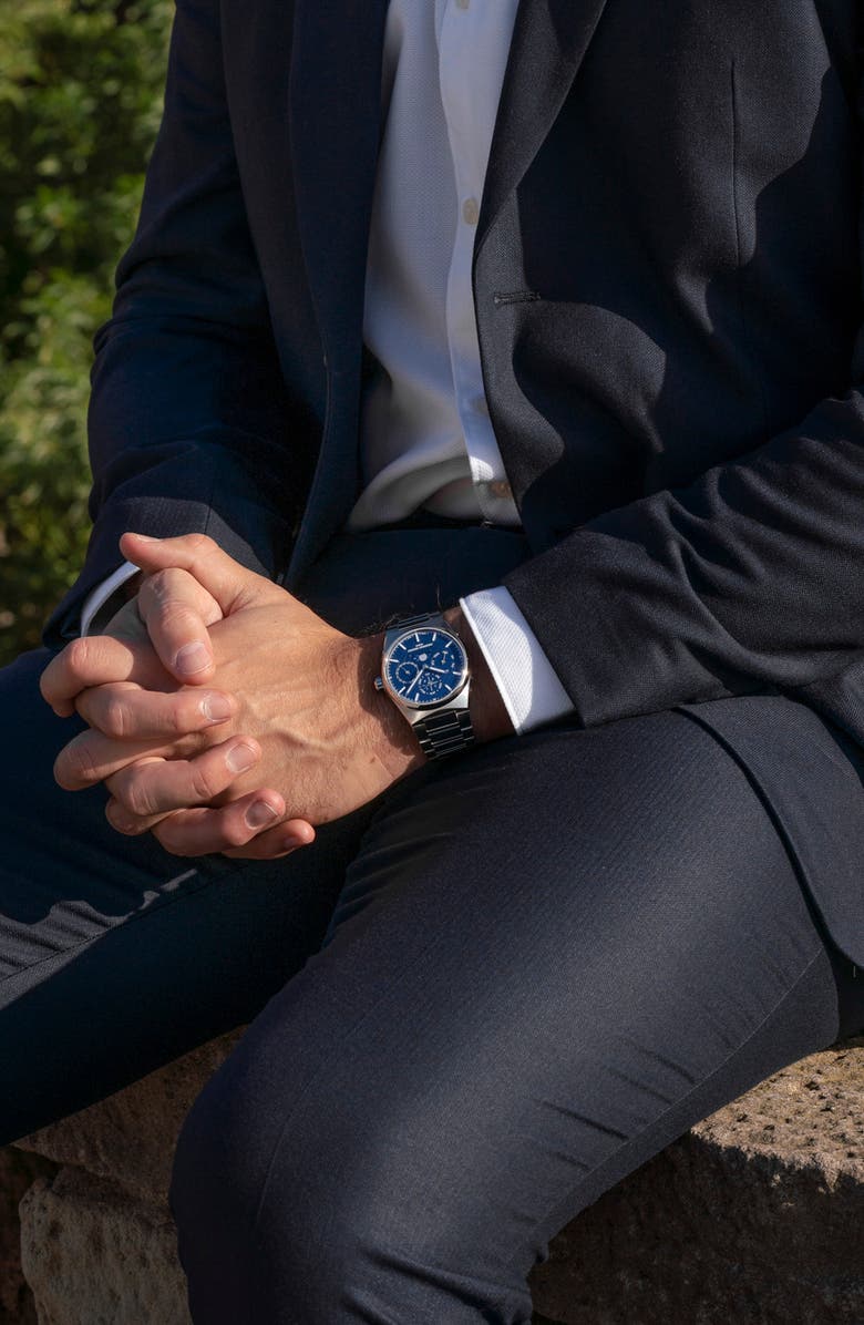 FREDERIQUE CONSTANT Highlife Perpetual Calendar Manufacture Automatic Bracelet Watch, 41mm, Alternate, color, Silver-Tone