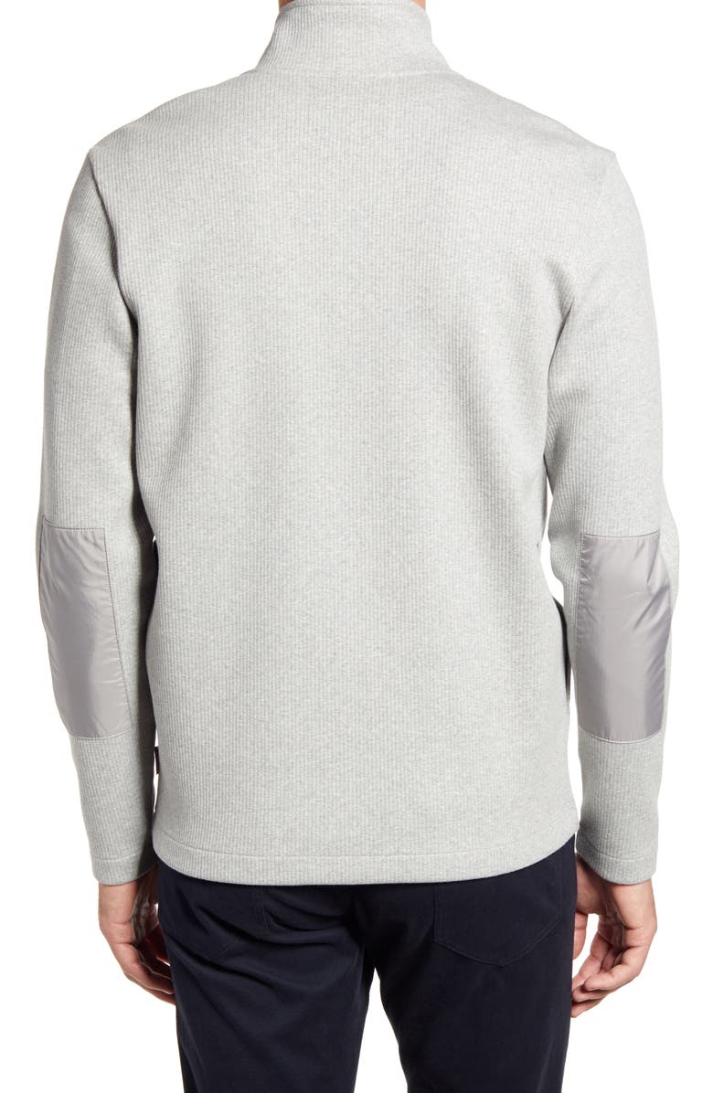 Ted Baker London Hvar Zip Through Cotton Blend Sweater, Alternate, color, 