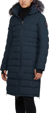 Pajar Venice Long Puffer with Removable Faux Fur Trim