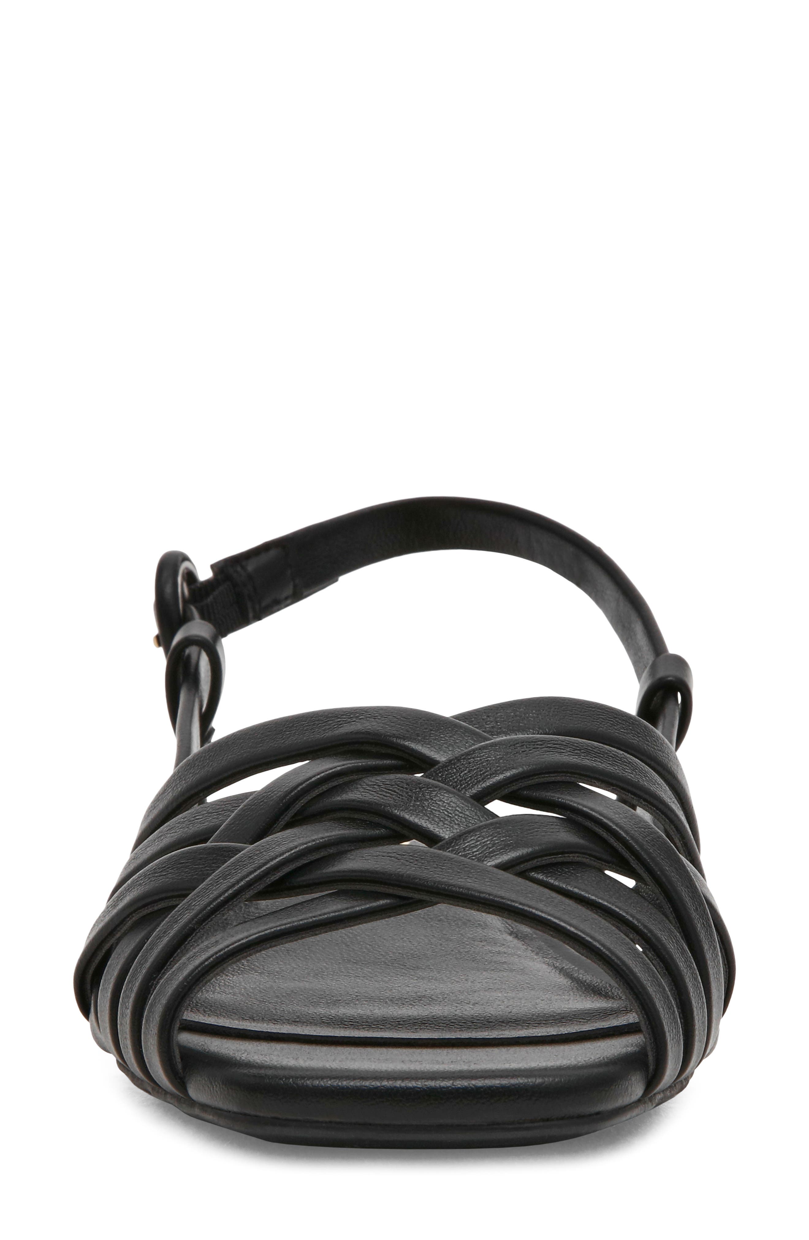 Fairfield Slingback Sandal, Alternate, color, BLACK SMOOTH