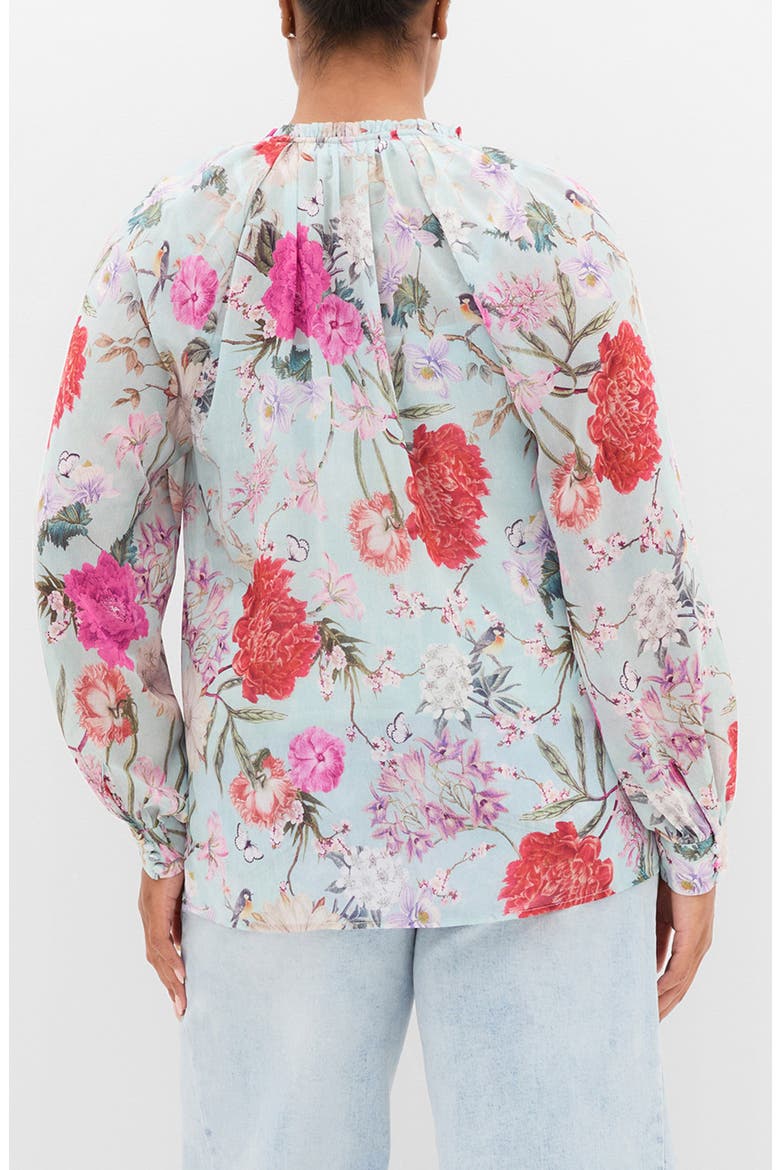 Sienna Botanique Print Shirt, Alternate, color, MINT BOTANIQUE