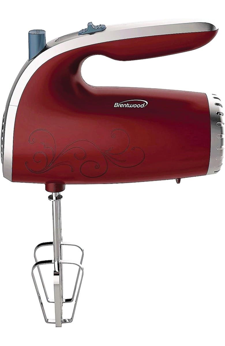 Brentwood Hand Mixer, Main, color, Red
