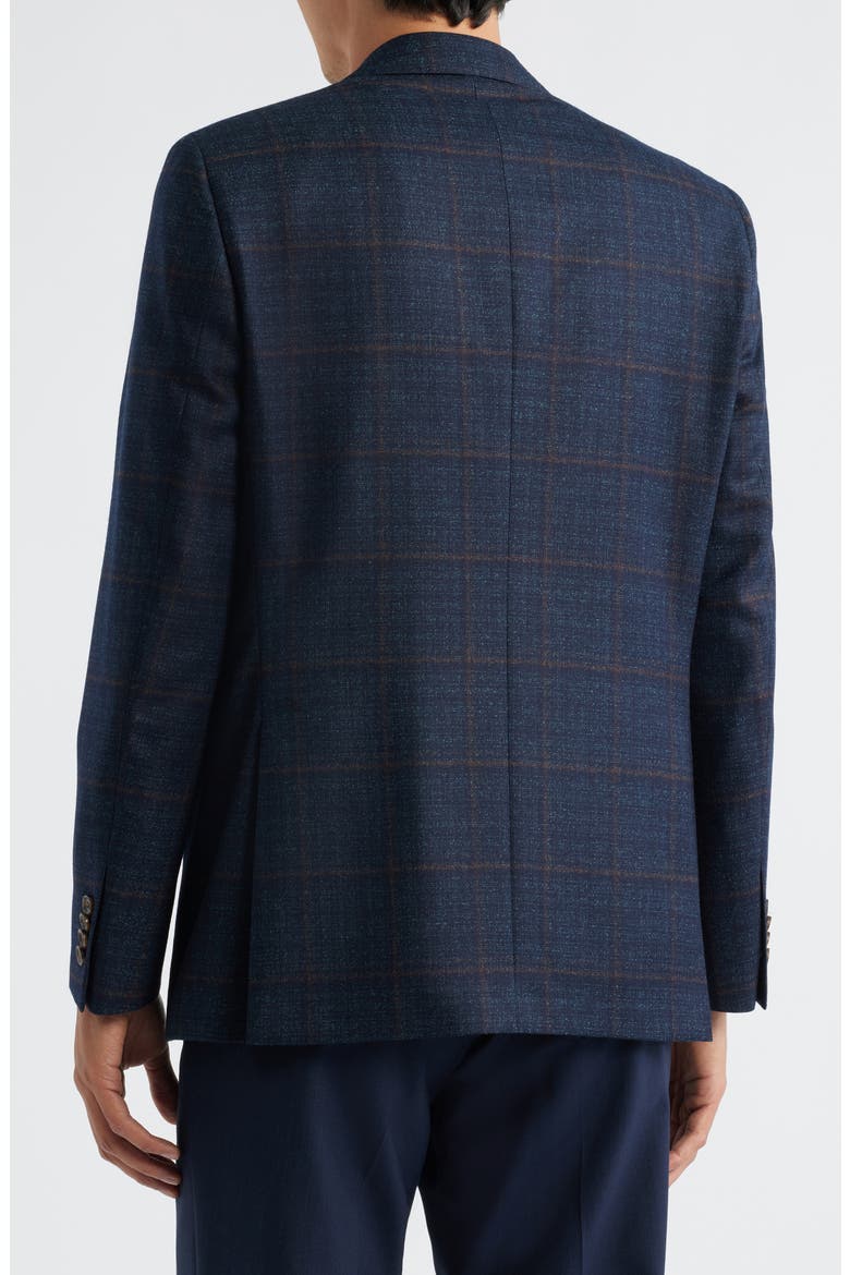 Esprit Deco Check Wool Mélange Sport Coat, Alternate, color, DARK TEAL
