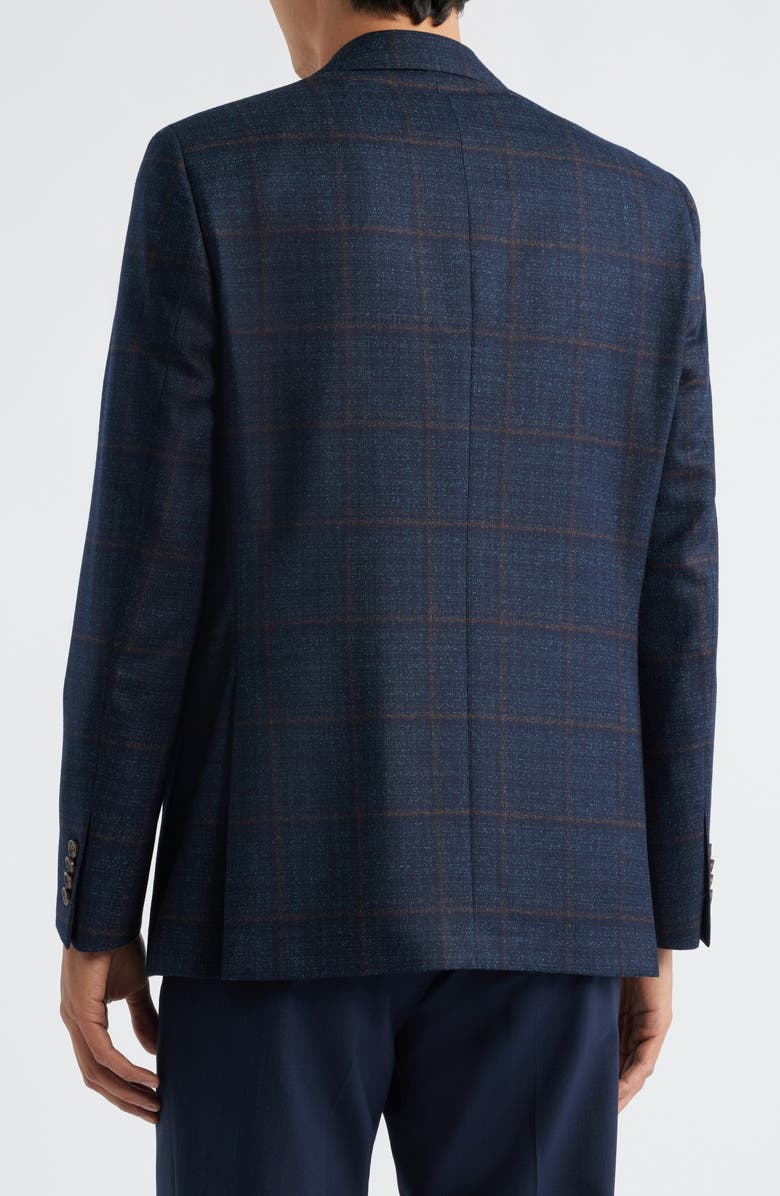 Jack Victor Esprit Deco Check Wool Mélange Sport Coat, Alternate, color, Dark Teal