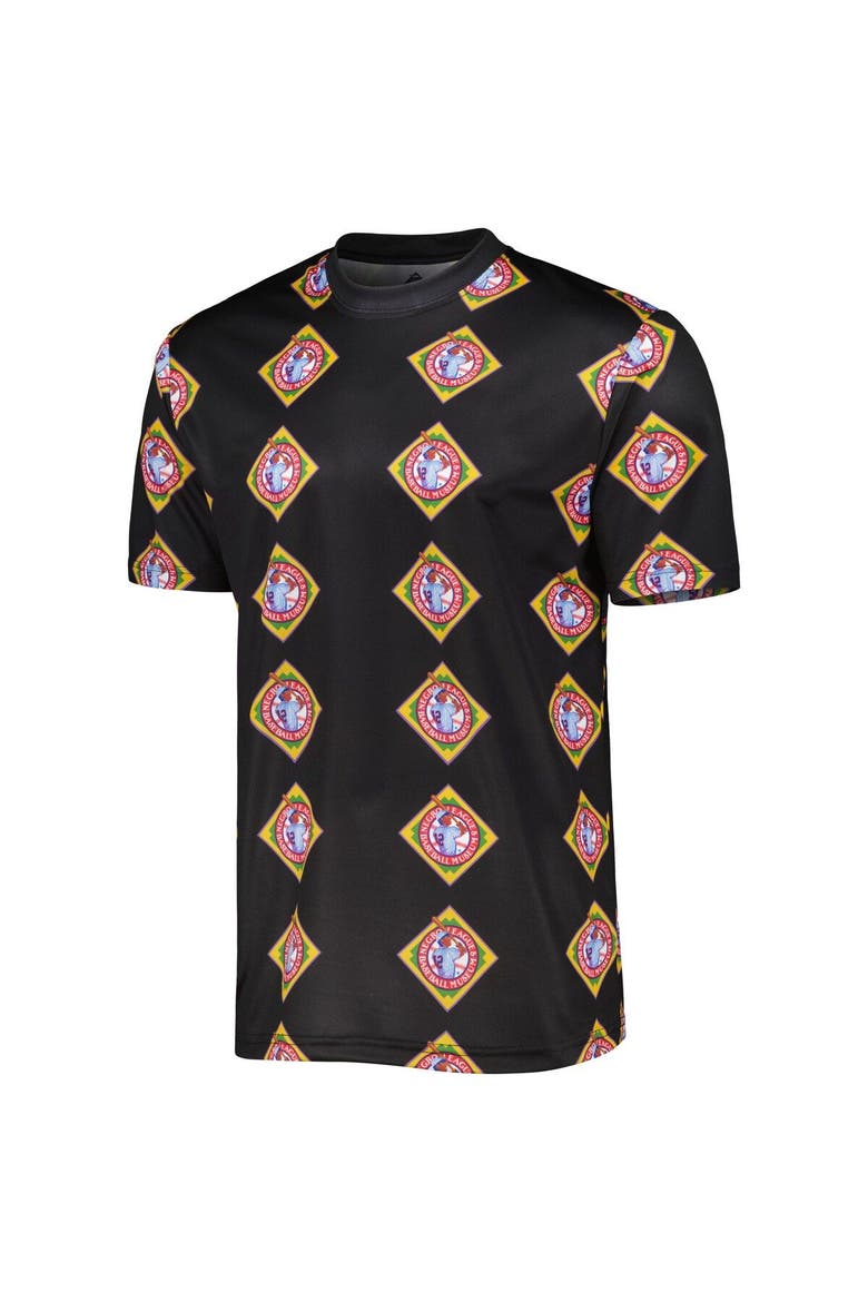 Men's Stitches Black Negro League Baseball Sublimated Jersey, Alternate, color, Black