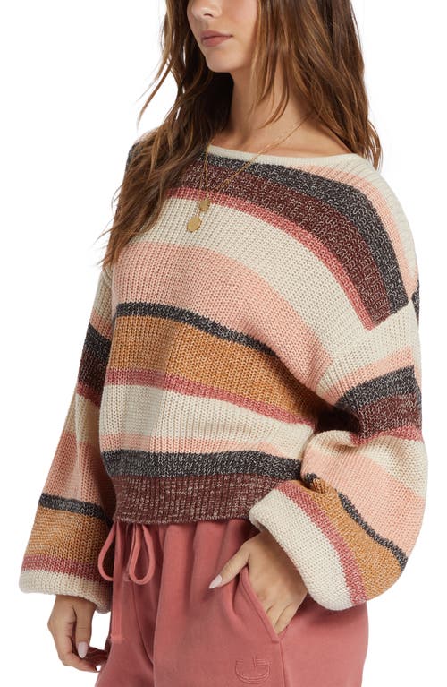 BILLABONG BILLABONG LIGHT WAVE STRIPE BALLOON SLEEVE SWEATER 