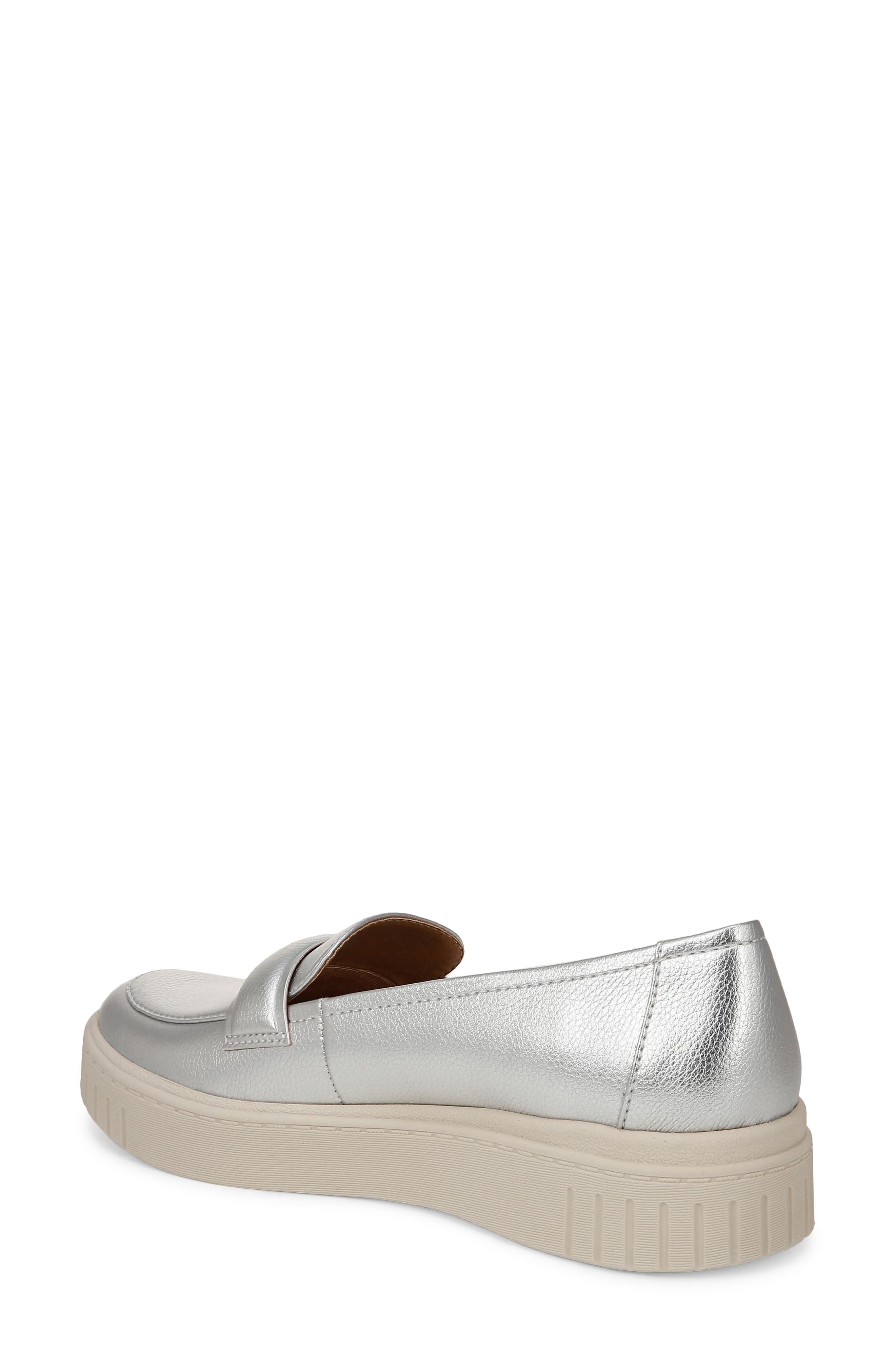 LifeStride Geneva Slip-On Platform Sneaker, Alternate, color, Silver