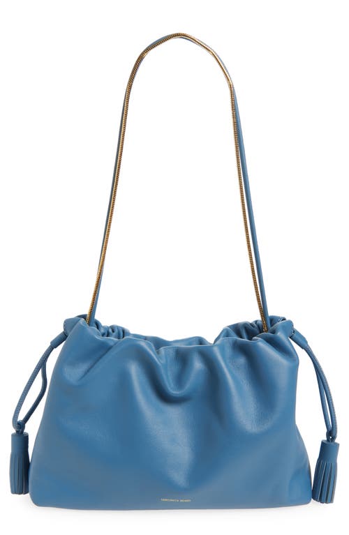 Veronica Beard Stash Leather Drawstring Clutch