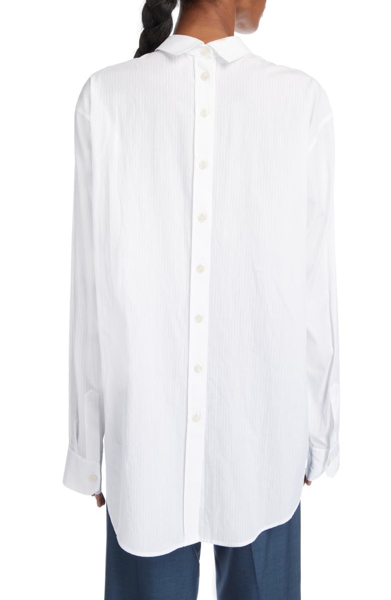 Acne Studios Saffron Fancy Stripe Button-Up Shirt, Alternate, color,