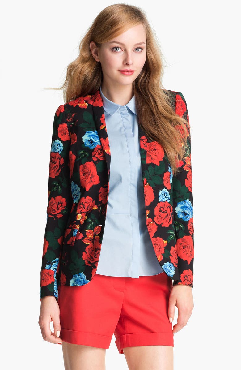 Vince Camuto Rose Print Blazer, Main, color,