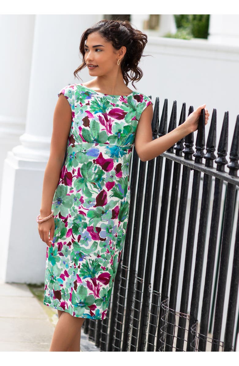 Alie Street London Pippa Shift Dress Petite, Alternate, color, Paradise Green