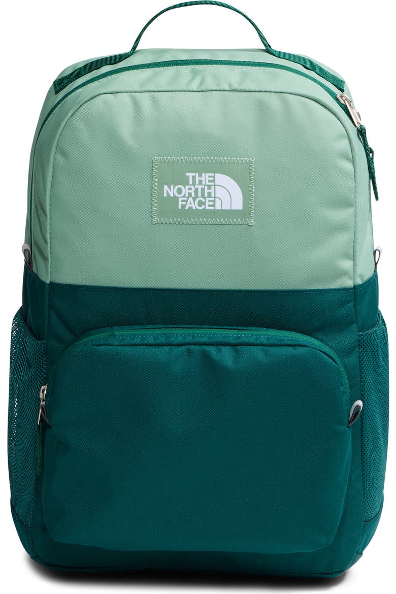 he north face wise guy backpack in Turkish Sea Metric Mountain Print & Cosmic Blue by The Turkish Sea Metric Mountain Print & Cosmic Blue lined tech pocket The North Face Chuckwalla Daypack