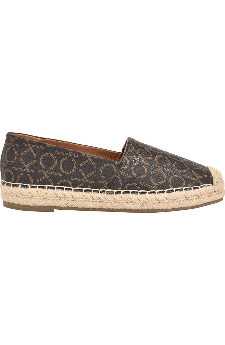 Calvin Klein Popular Espadrille Flat, Alternate, color, Brown