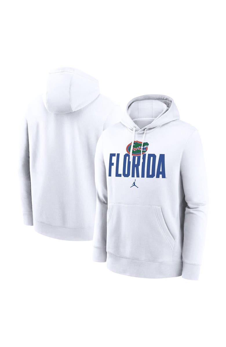 Jordan Brand Men's Jordan Brand White Florida Gators Primetime Club Fleece Pullover Hoodie, Alternate, color, White