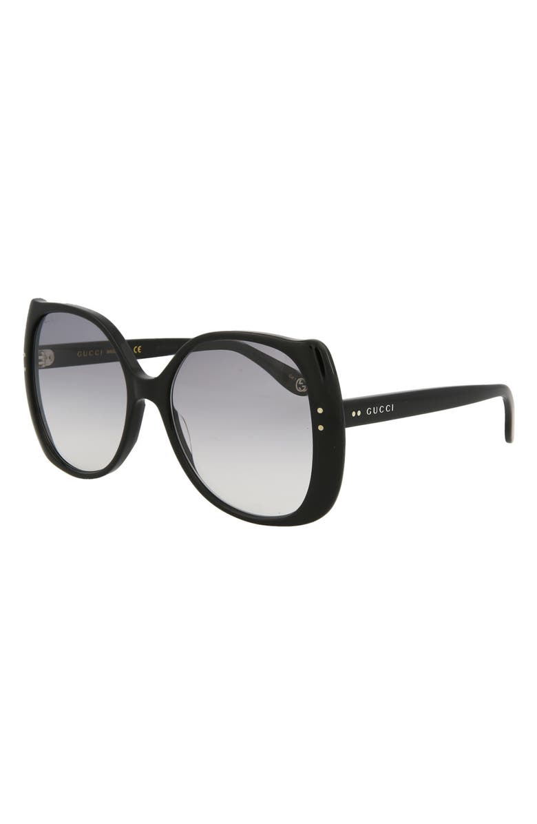 Gucci 56MM Round/Oval Sunglasses, Alternate, color, 