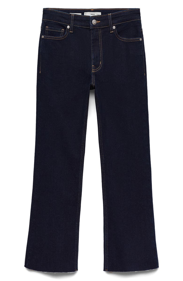 MANGO Sienna Crop Flare Jeans, Alternate, color,