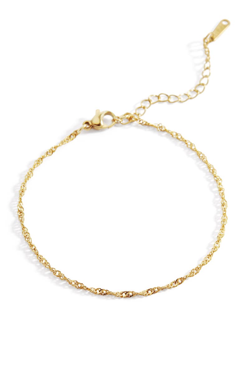 Singapore Twist Bracelet, Main, color, Gold-Tone