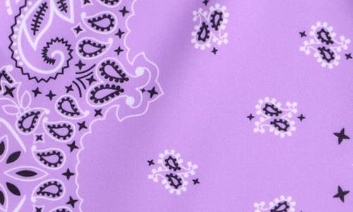 Ava & Yelly Kids' Bandana Print Two-piece Swimsuit In Lavendar